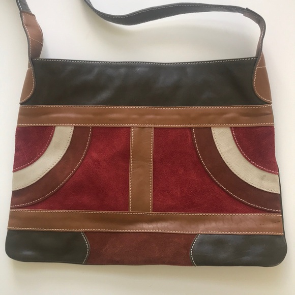 Zara crossbody leather/suede bag - Picture 1 of 6